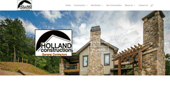 Desktop Screenshot of hollandconstruction.com